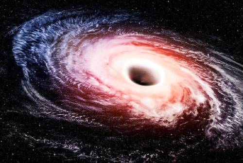 agujero negro blanco espacio