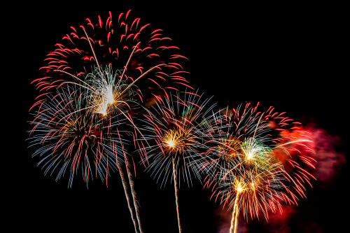 firework display background for celebration anniversary