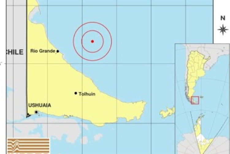 mar argentino sismo