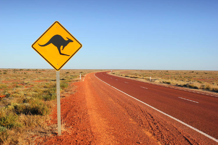 australia australia carreteras en el desierto