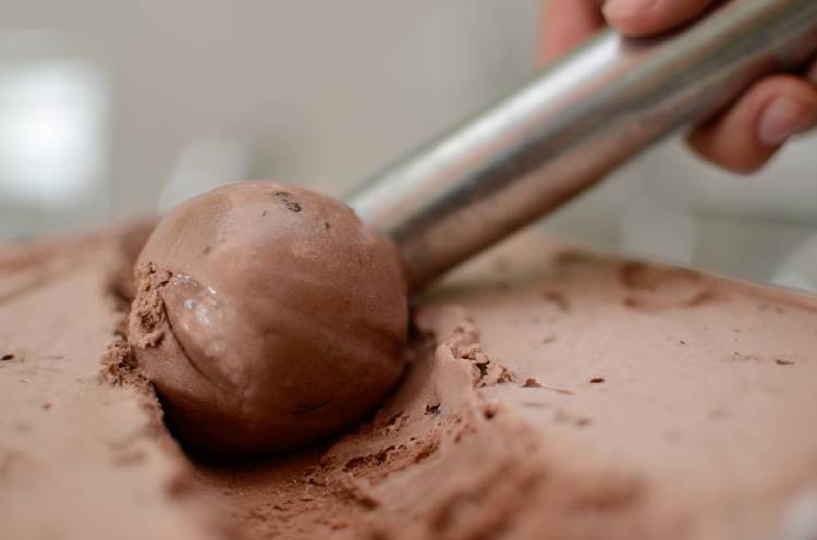 helado de chocolate