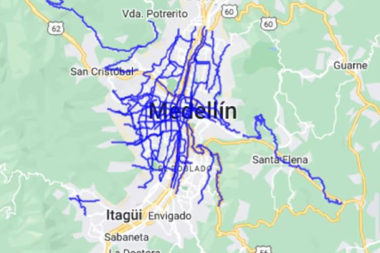 mapa medellin Imagen: infobae.com