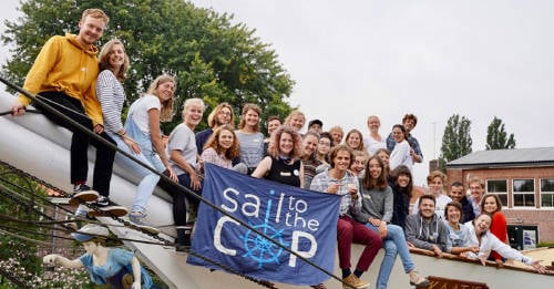 36 jóvenes viajan en velero desde Europa hasta Chile para la COP25