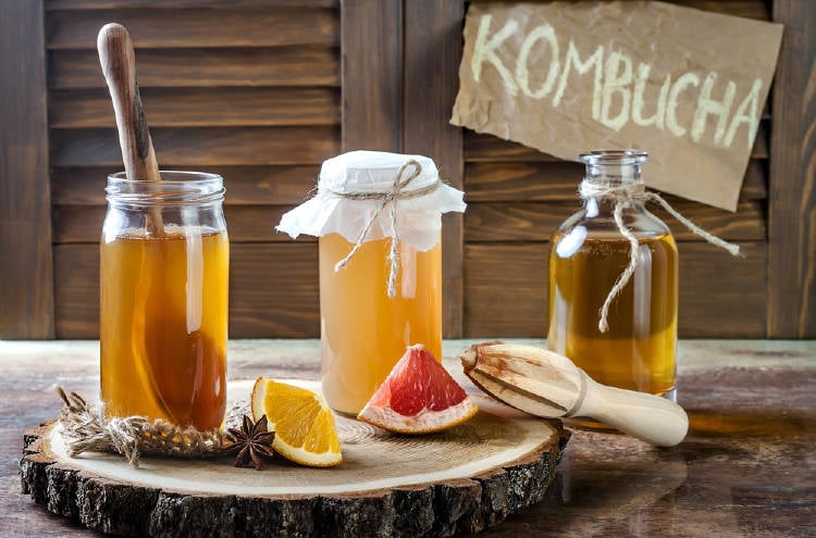 té de kombucha