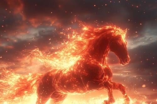 caballo de fuego Imagen: Pinterest