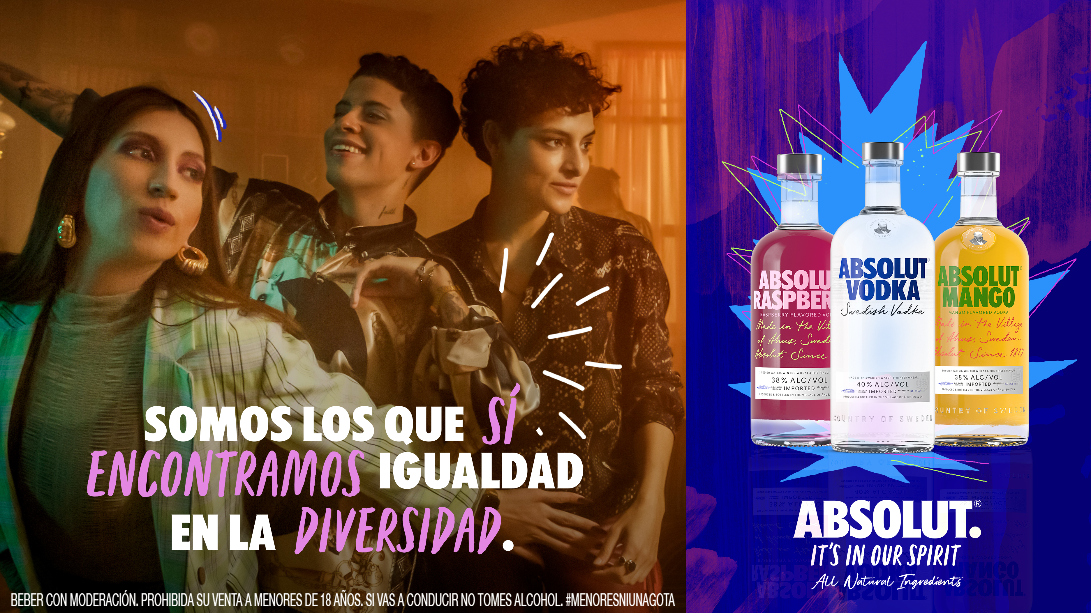 Absolut Vodka Absolut Vodka somos los que sí encontramos igualdad en la diversidad
