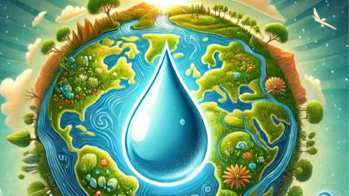 Dia mundial del agua El agua es fundamental para la vida, la salud, la producción de alimentos, la biodiversidad y el equilibrio climático (Foto: IA)