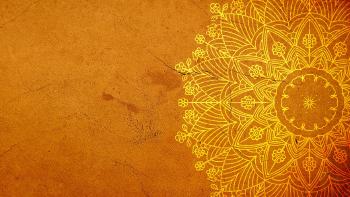 mandala amarillo mandala amarillo sobre fondo de color