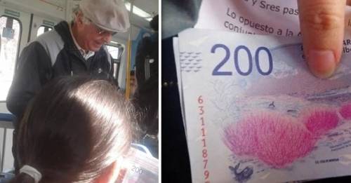 La razón por la que este hombre regalaba dinero en el tren tiene a todos conmovidos