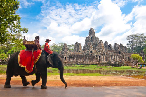 Camboya le puso fin a los paseos sobre elefantes en Angkor Wat