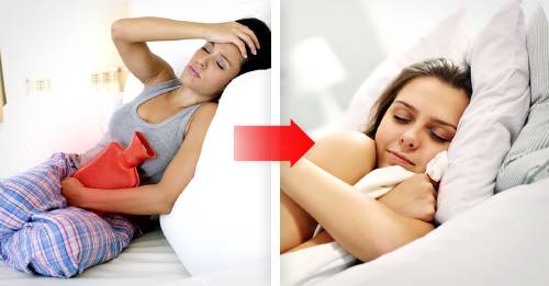 mejor posicion dormir dolores menstruales