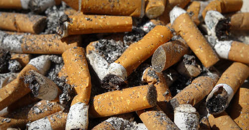 Colillas de cigarrillo: un mal para el ambiente y la ciudad