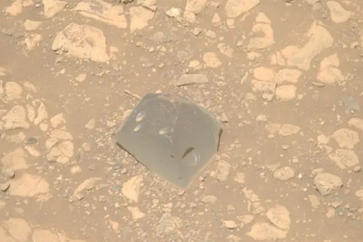 \"Skull Hill\" es completamente diferente al entorno que la rodea. Foto: NASA/JPL Caltech/ASU