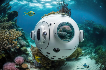 IA submarino La tecnología se convierte en aliada clave: robots submarinos con inteligencia artificial ya patrullan los océanos para monitorear, proteger y restaurar los  frágiles ecosistemas marinos. (Imagen: freepik.com)
