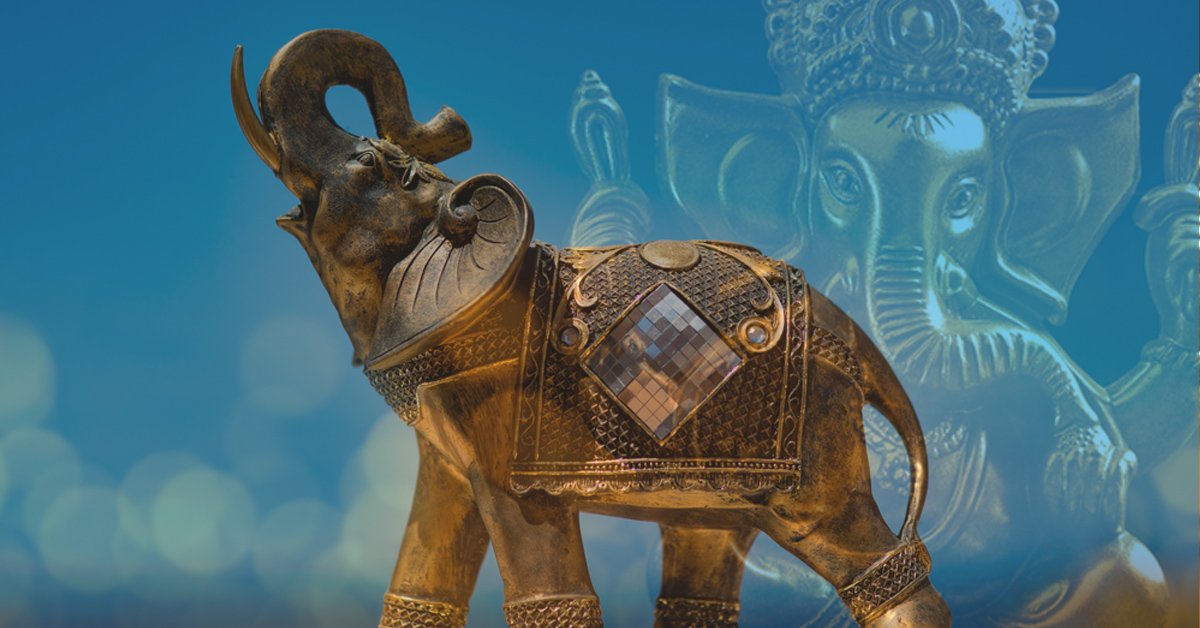 Elefante de la Suerte (Atrae la Buena Suerte, Prosperidad y la Abundancia).  - Rashmi