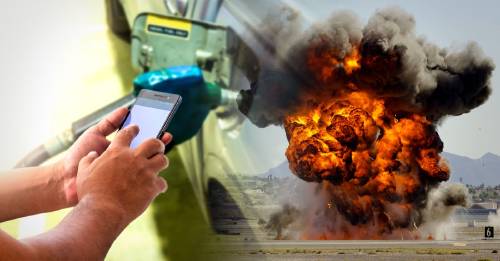 usar celular gasolineria explotar usar celular gasolineria explotar