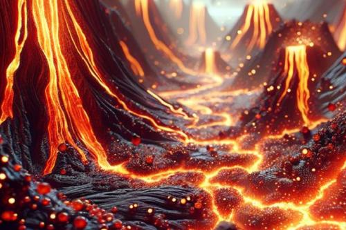 magma La región de Afar es uno de los pocos lugares del planeta donde confluyen tres placas tectónicas. Allí, los científicos detectaron que el manto terrestre no es homogéneo ni estático, sino que pulsa con características químicas variables. (PINTEREST)