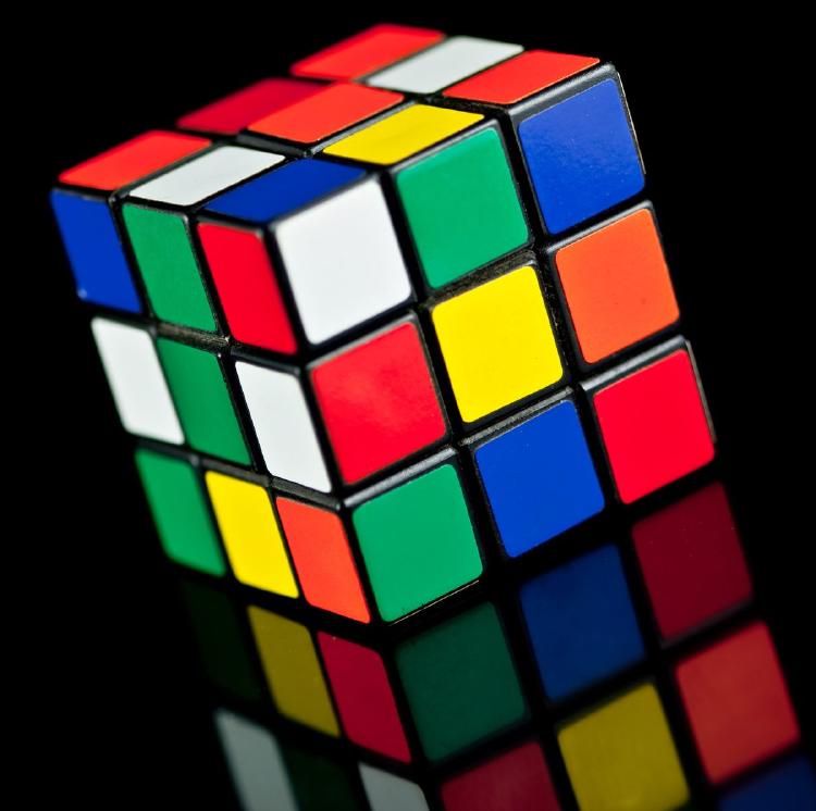 rubiks cube toy on black background with reflection news photo 1689233021