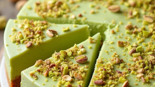 tarta pistacho Día del Pistacho: origen, beneficios y receta: es una celebración dedicada a esta deliciosa y nutritiva nuez. (Foto: Pinterest)